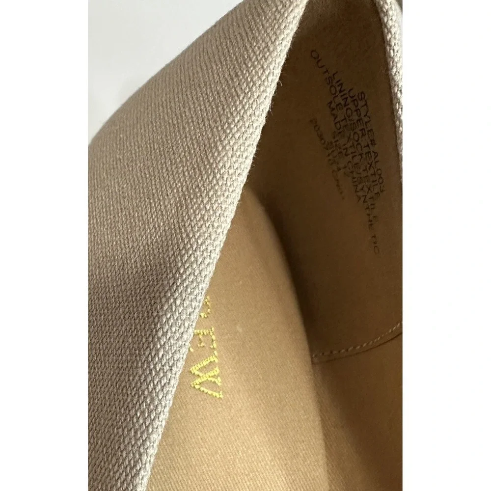 J.Crew Factory Shoes Women's Size 12 Canvas Espadrille Flax Beige